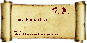 Tima Magdolna névjegykártya
