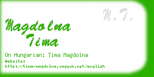 magdolna tima business card